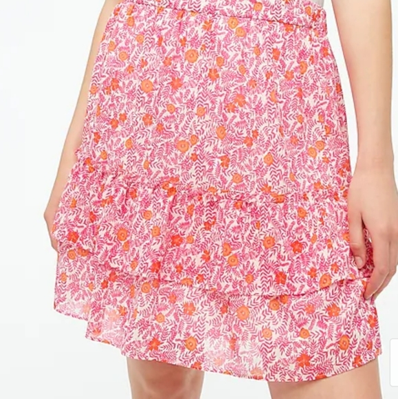 J CREW PINK RUFFLE SKIRT - Picture 2 of 4